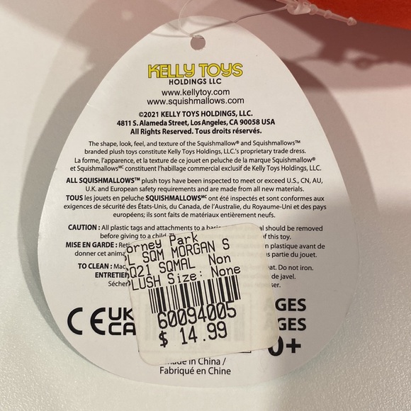 Squishmallow Morgan the Monster Steel Force Dorney Park Exclusive 2021 OG NWT - Picture 4 of 5